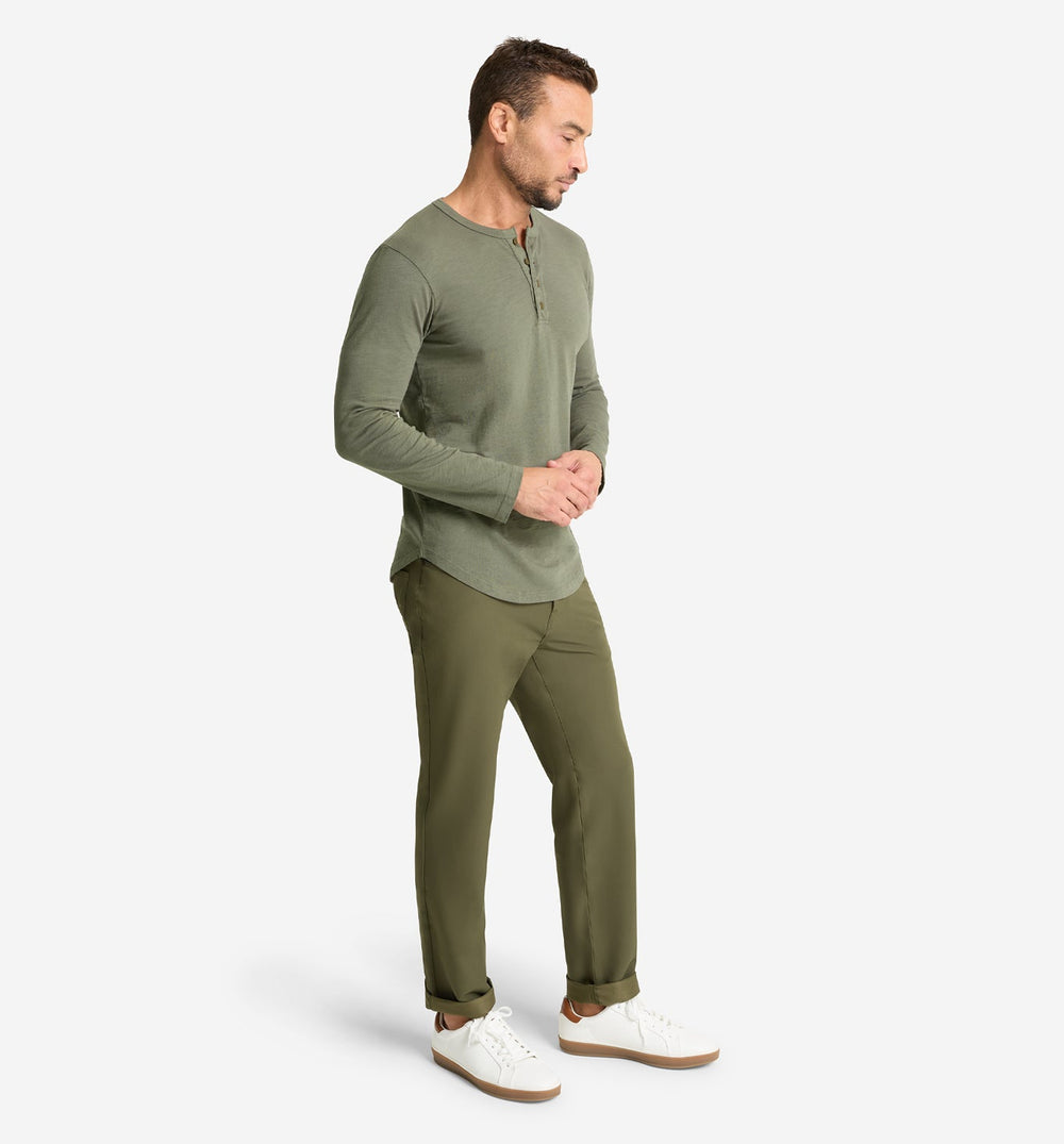 LS Slub Scallop Henley