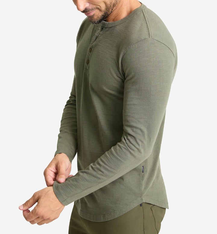 LS Slub Scallop Henley