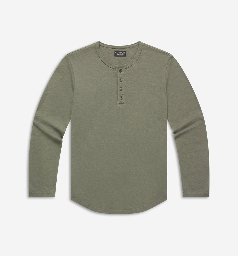 LS Slub Scallop Henley