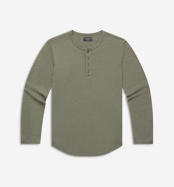 LS Slub Scallop Henley