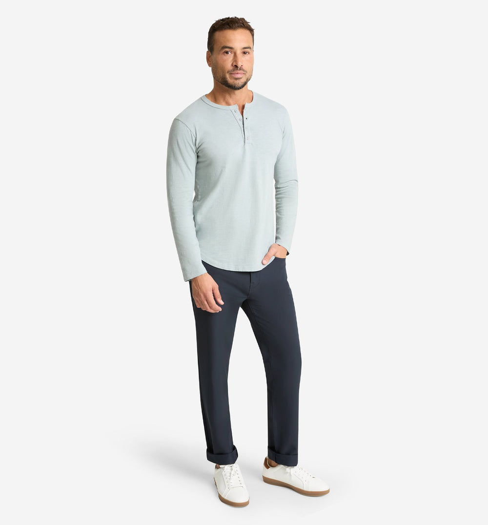 LS Slub Scallop Henley