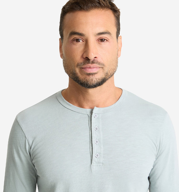 LS Slub Scallop Henley