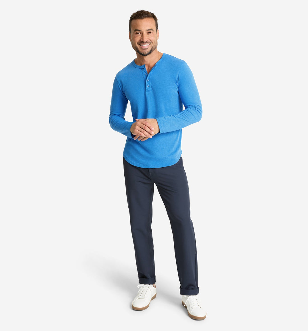 LS Slub Scallop Henley