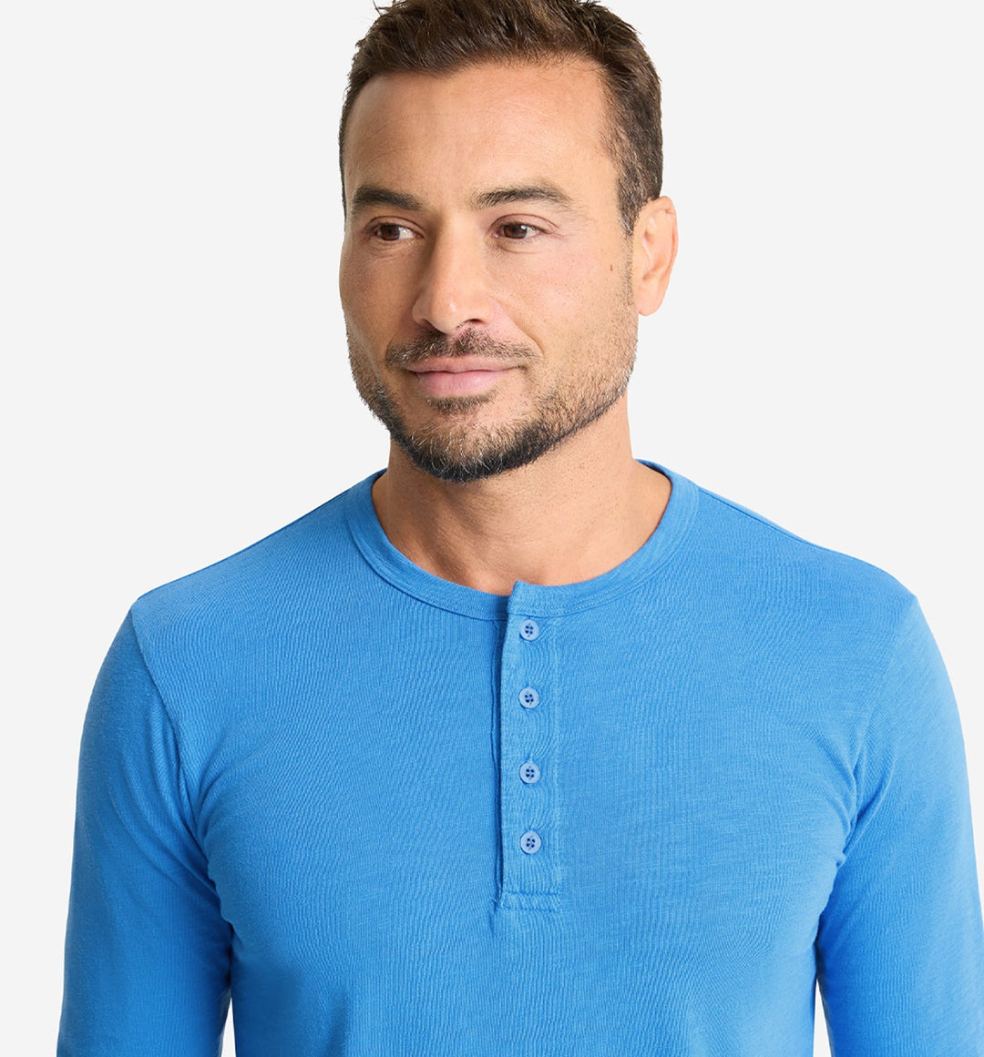 LS Slub Scallop Henley