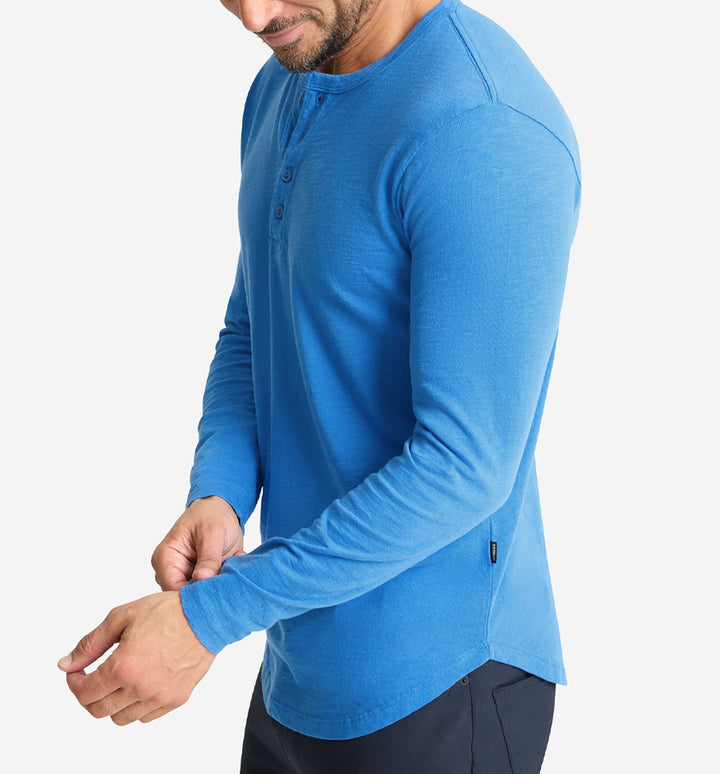 LS Slub Scallop Henley