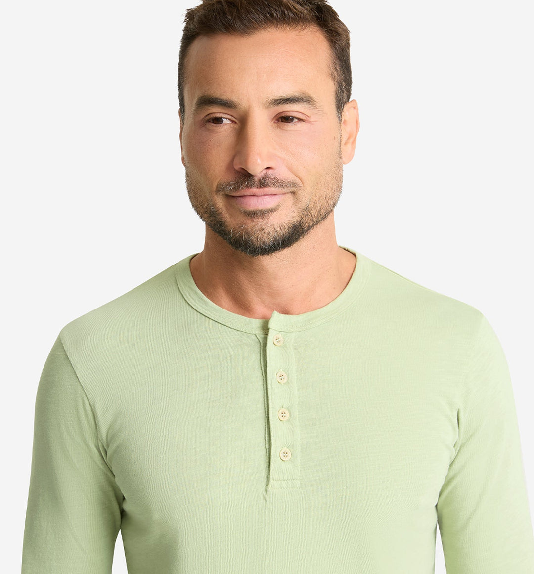 LS Slub Scallop Henley