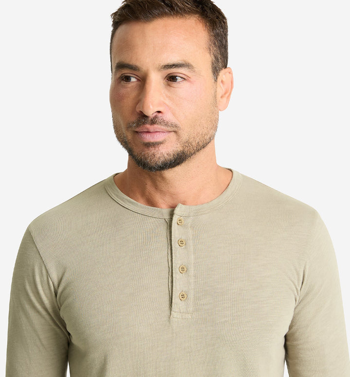 LS Slub Scallop Henley