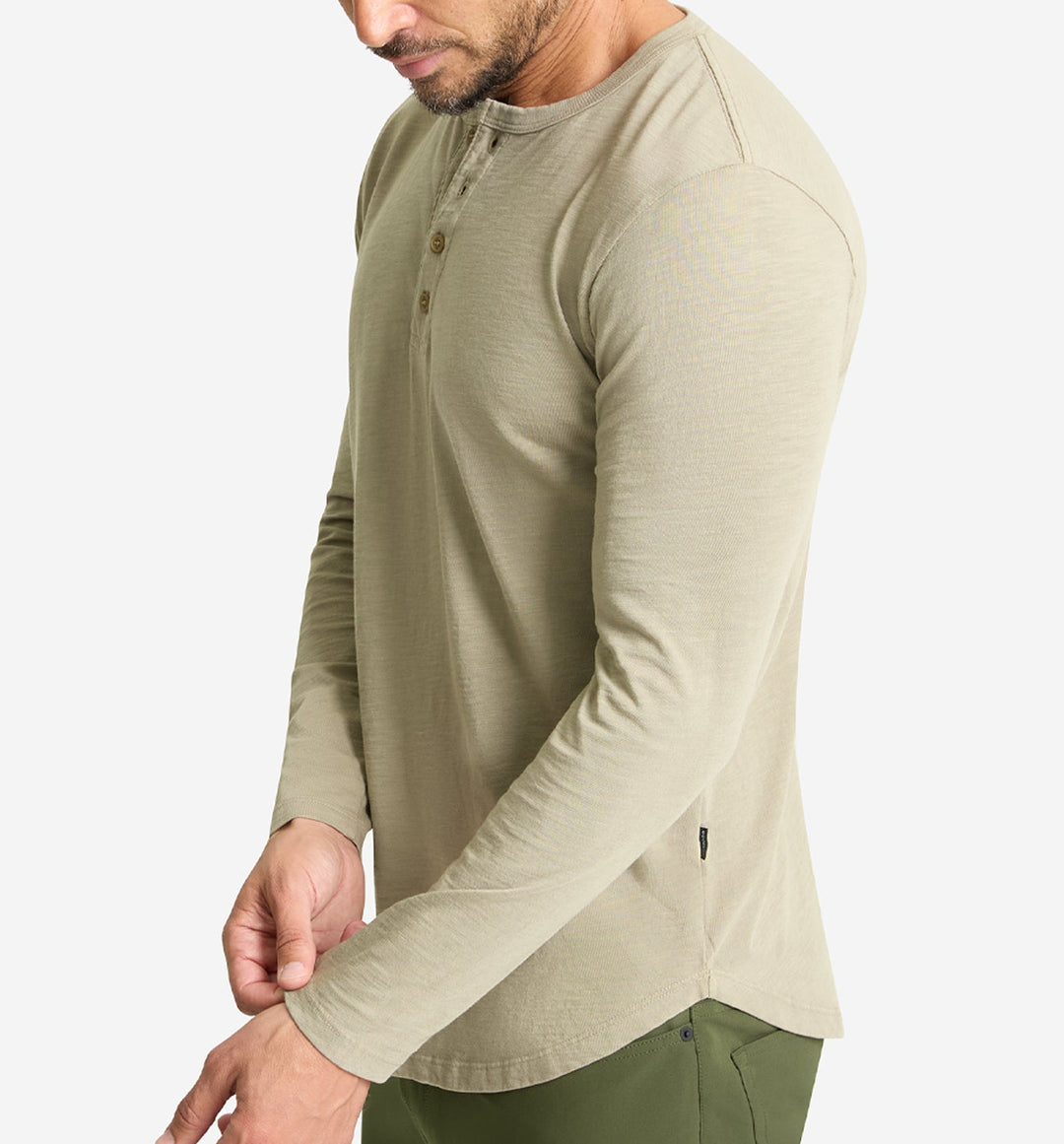 LS Slub Scallop Henley