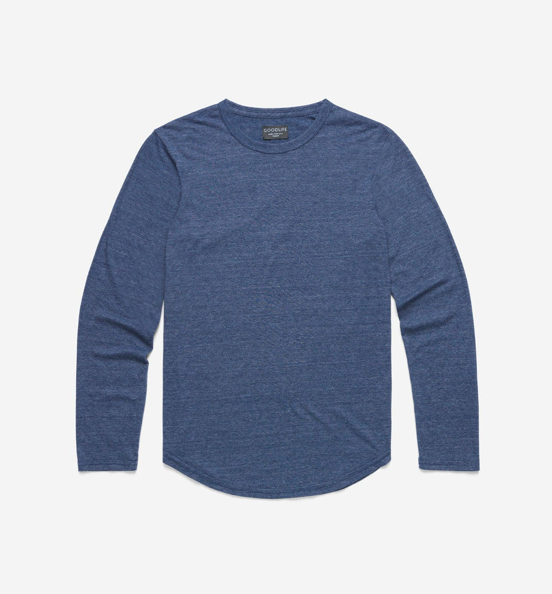 new tri blend ls scallop crew midnight
