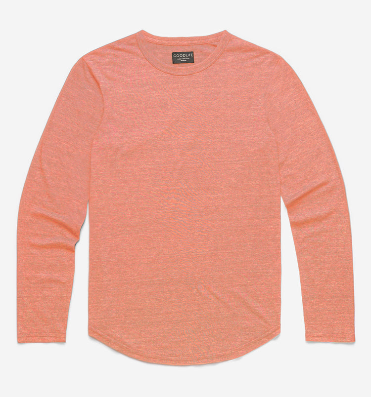 new tri blend ls scallop crew paprika