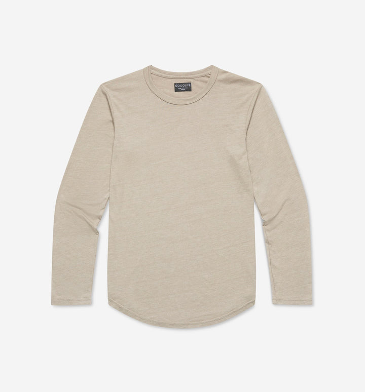 LS Tri-Blend Scallop Crew