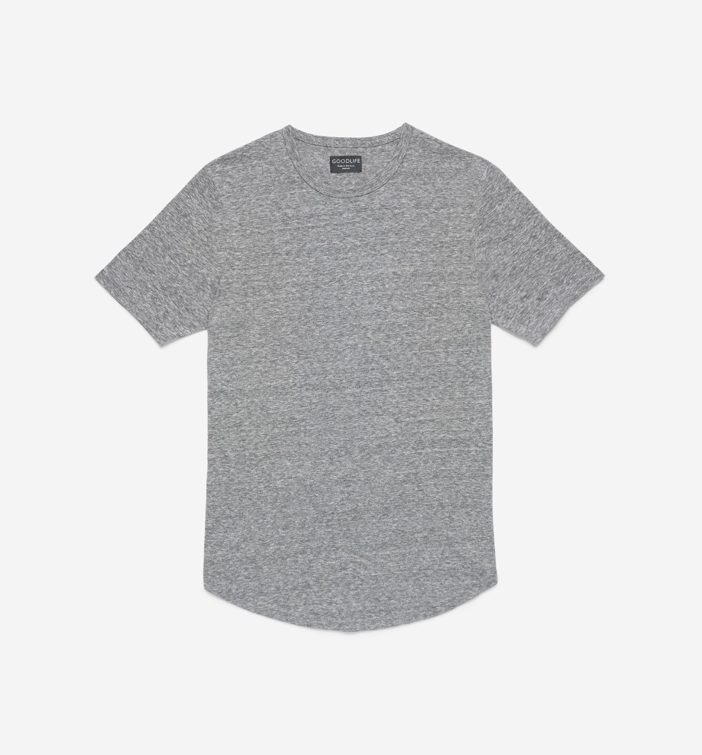 new tri blend scallop crew heather grey