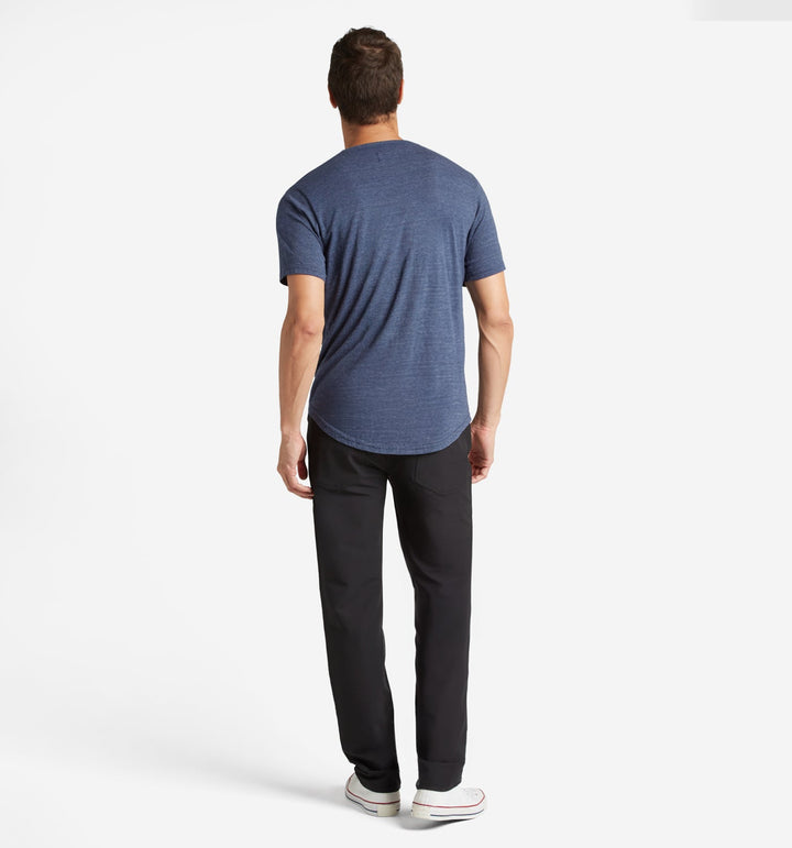 Tri-Blend Scallop Crew Neck T-Shirt | Midnight | Goodlife
