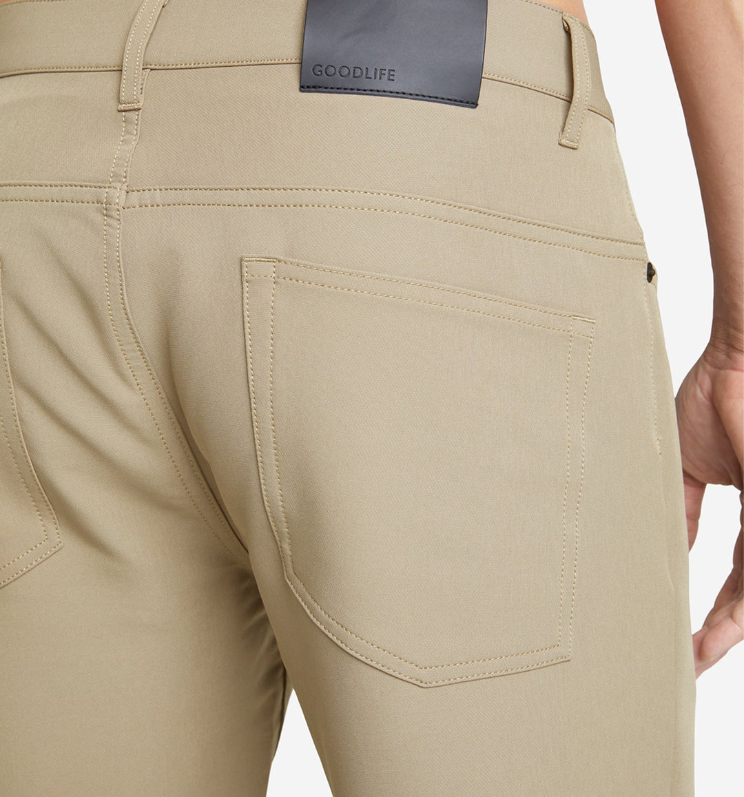 stretch poly twill 5 pocket pant timber