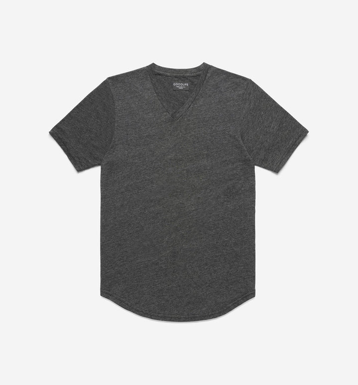 new tri blend scallop v black