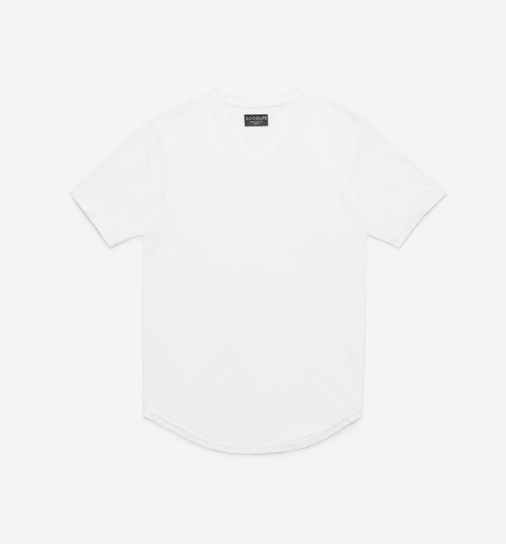 new tri blend scallop v white