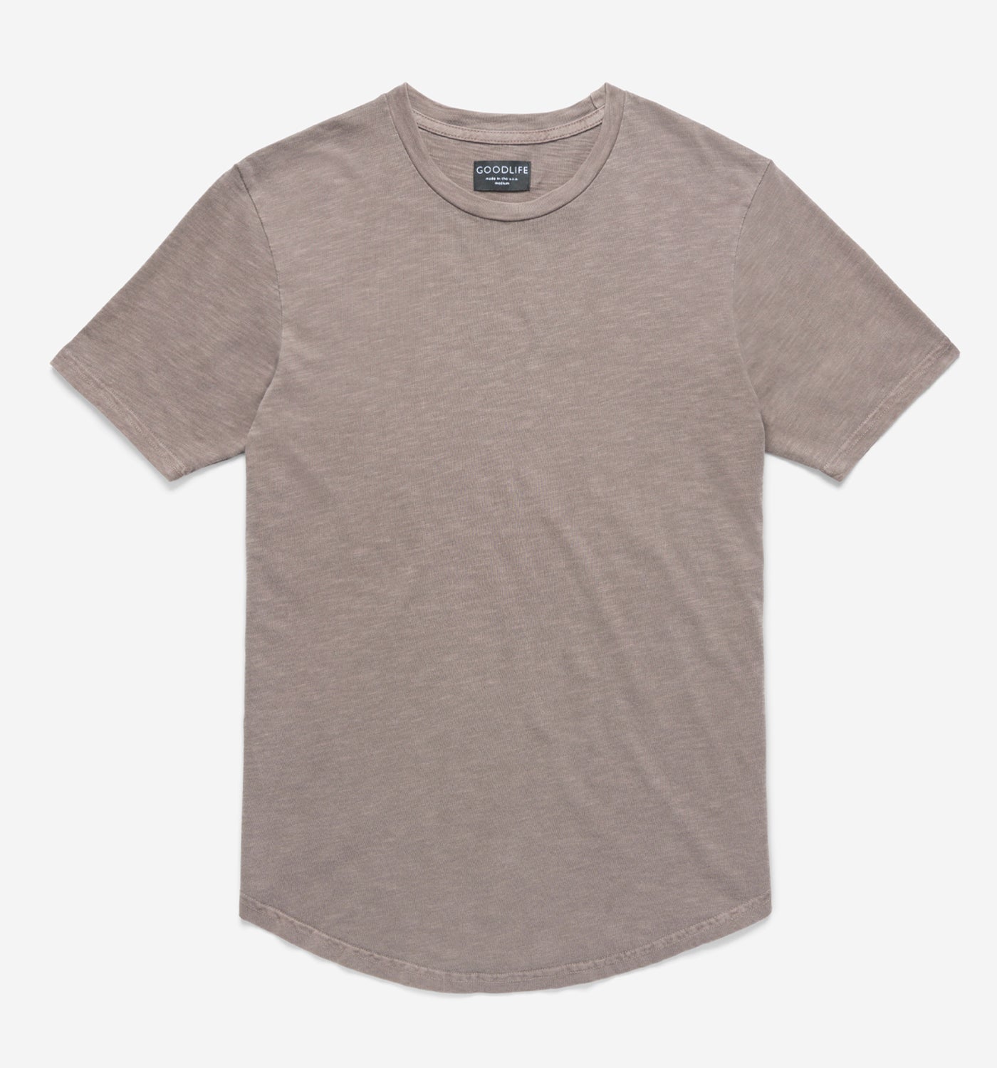 Sun-Faded Slub Scallop Crew | Espresso