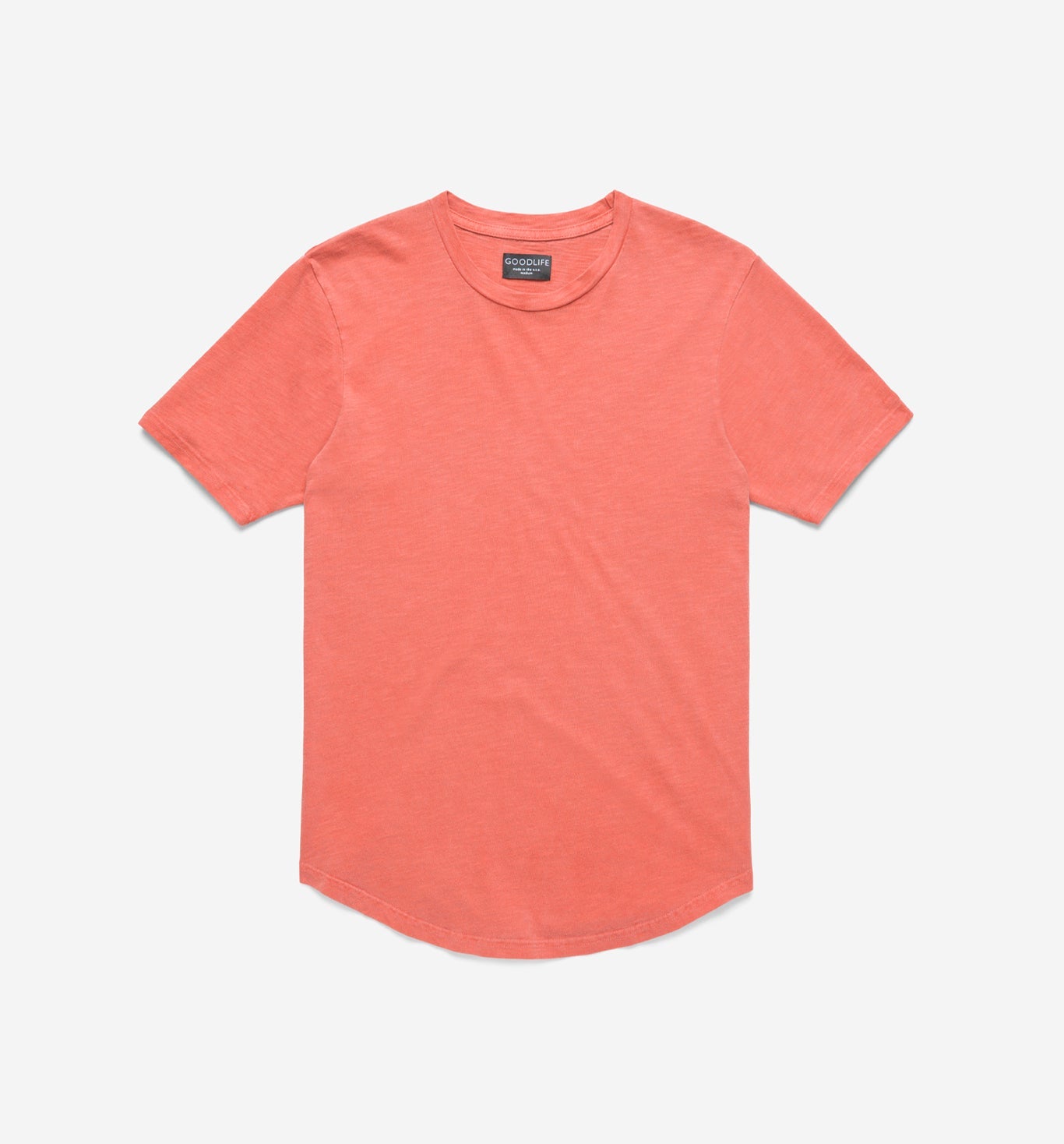 Sun-Faded Slub Scallop Crew | Paprika