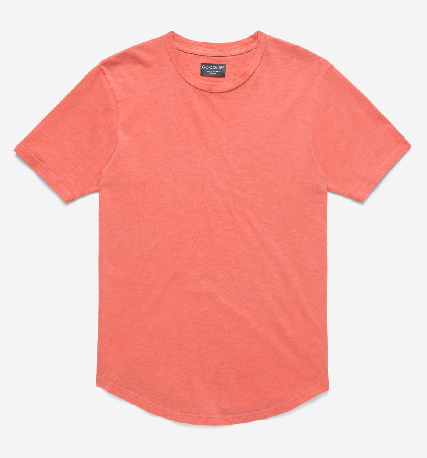 Sun-Faded Slub Scallop Crew | Paprika