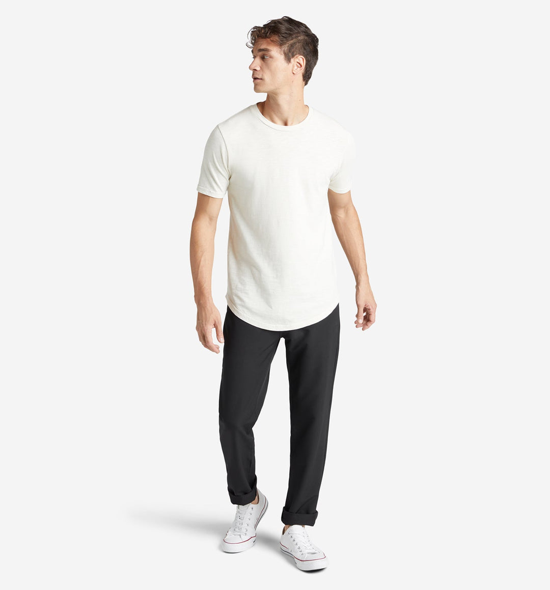 Sun-Faded Slub Scallop Crew Neck | Seed | Goodlife