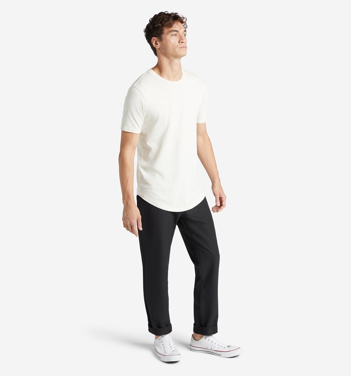 Sun-Faded Slub Scallop Crew Neck | Seed | Goodlife