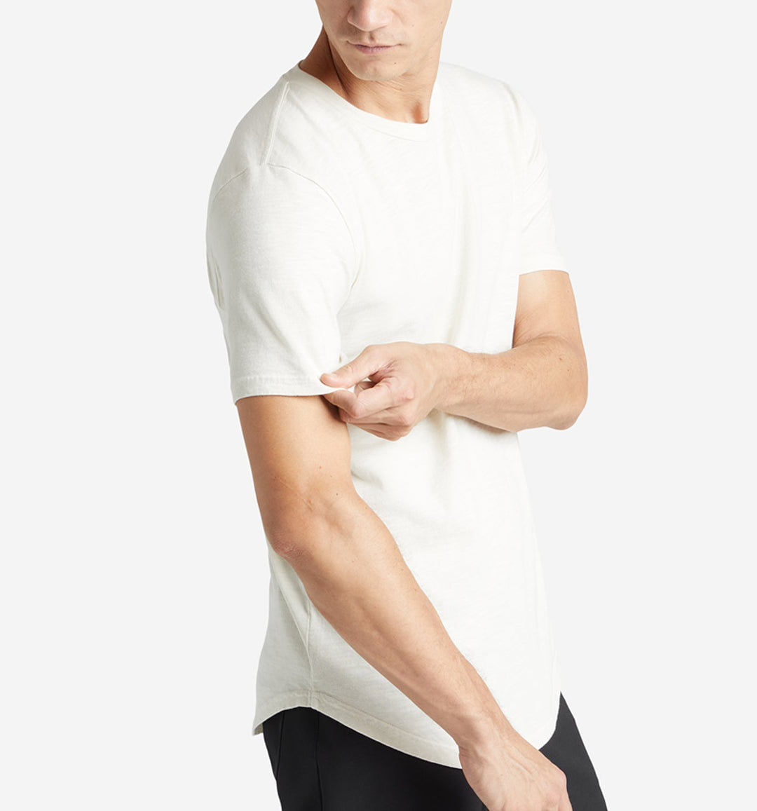 Sun-Faded Slub Scallop Crew Neck | Seed | Goodlife