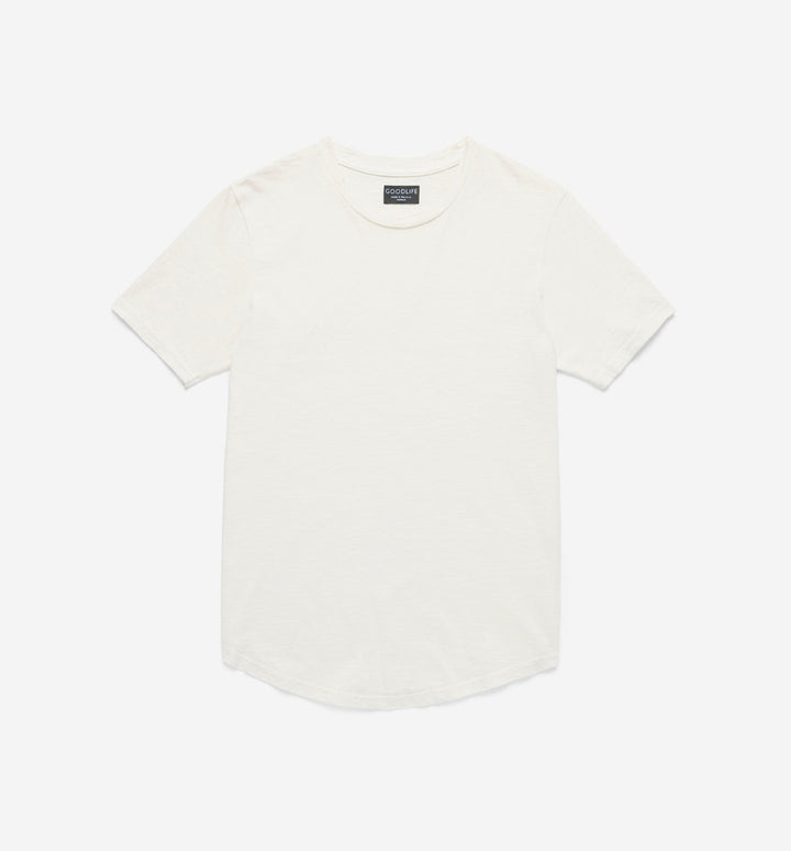 sun faded slub scallop crew seed