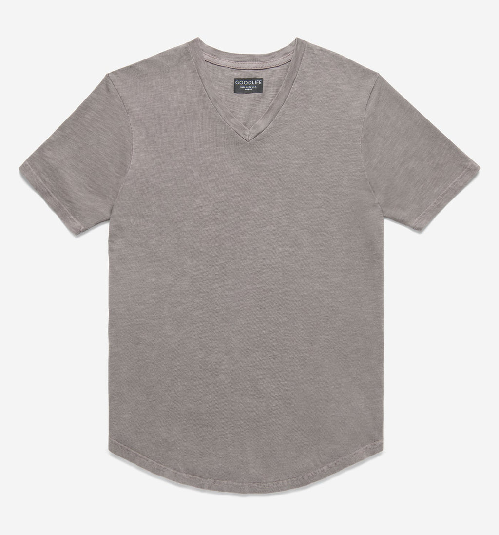 Slub Scallop V | White | Goodlife