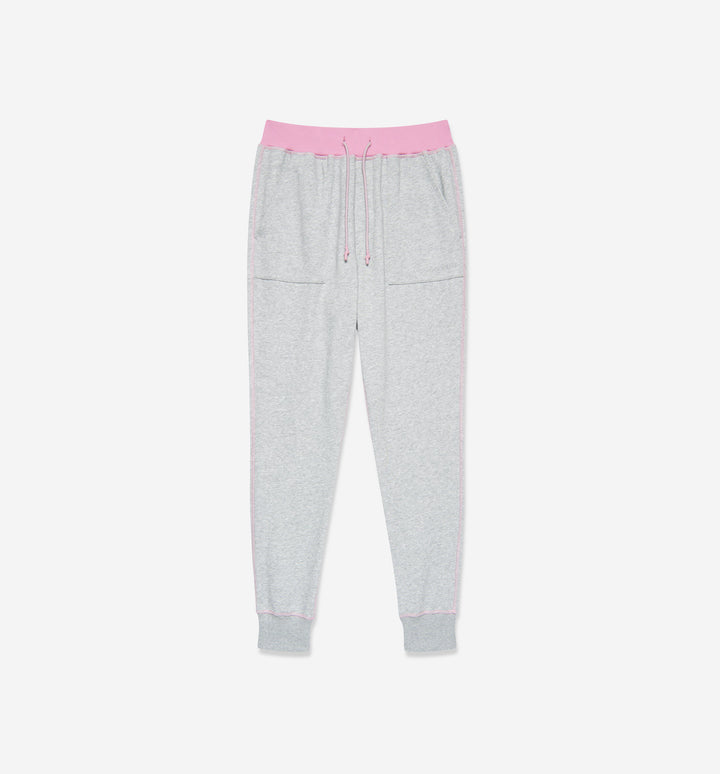 Microterry Grey Colorblock Sweatpant