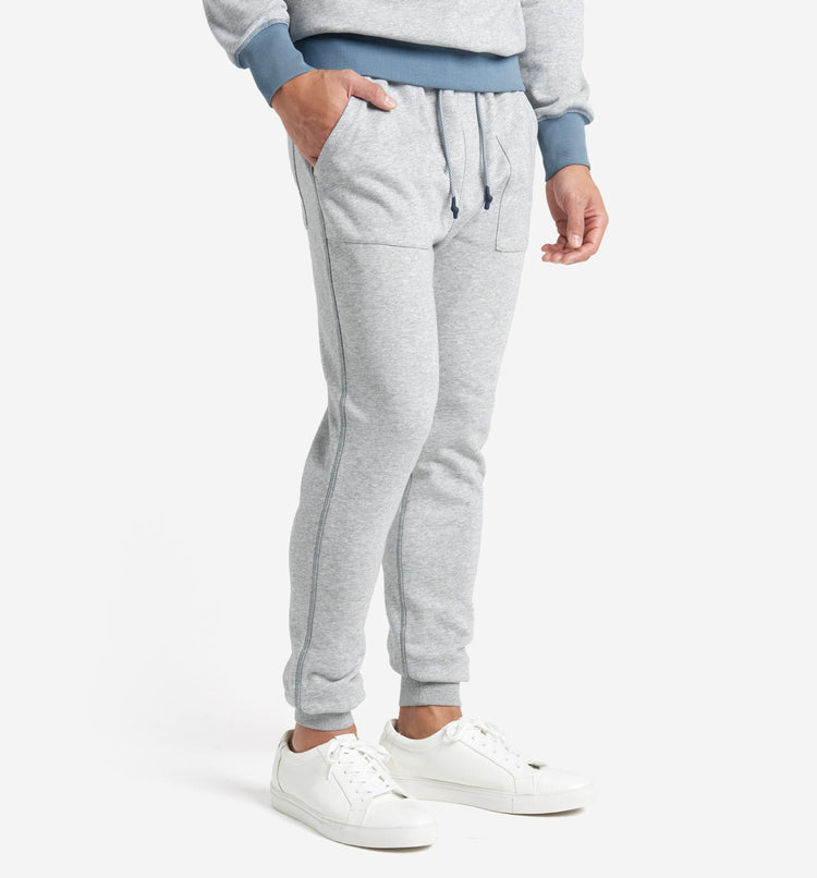 Microterry Grey Colorblock Sweatpant