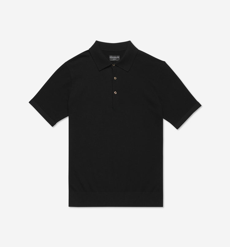 Mini Waffle Knit Polo