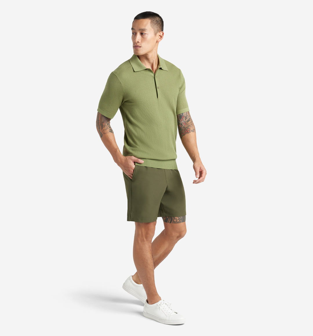 Mini Waffle Knit Polo