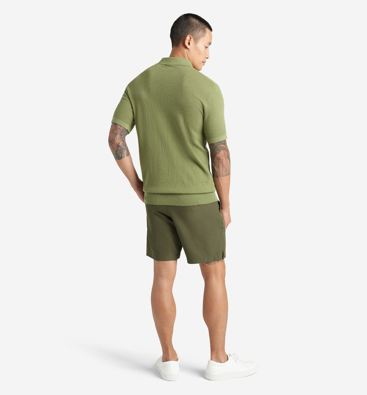 Mini Waffle Knit Polo