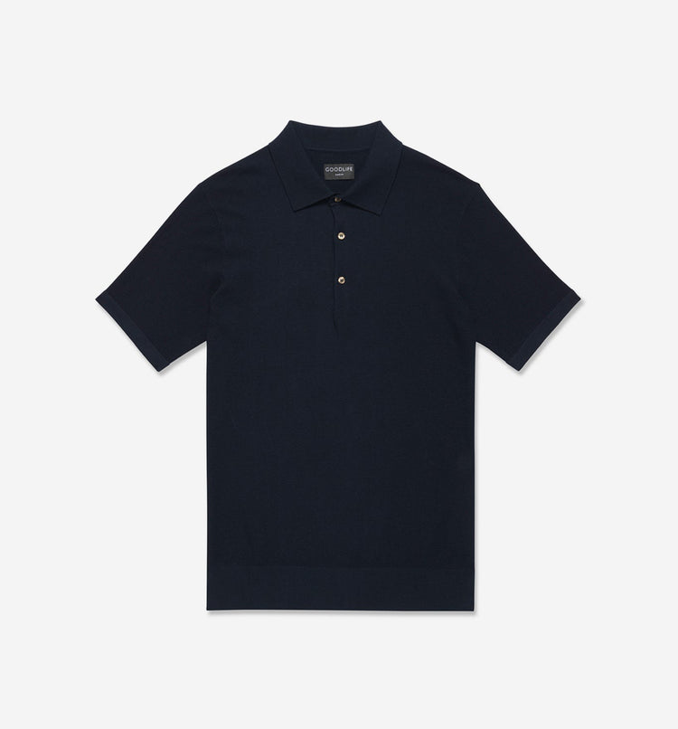Mini Waffle Knit Polo