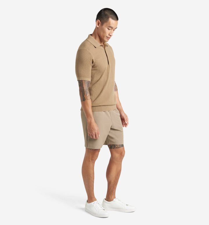 Mini Waffle Knit Polo