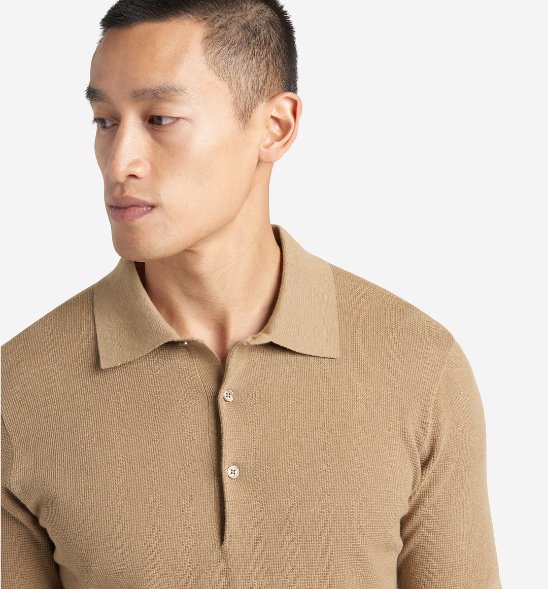 Mini Waffle Knit Polo