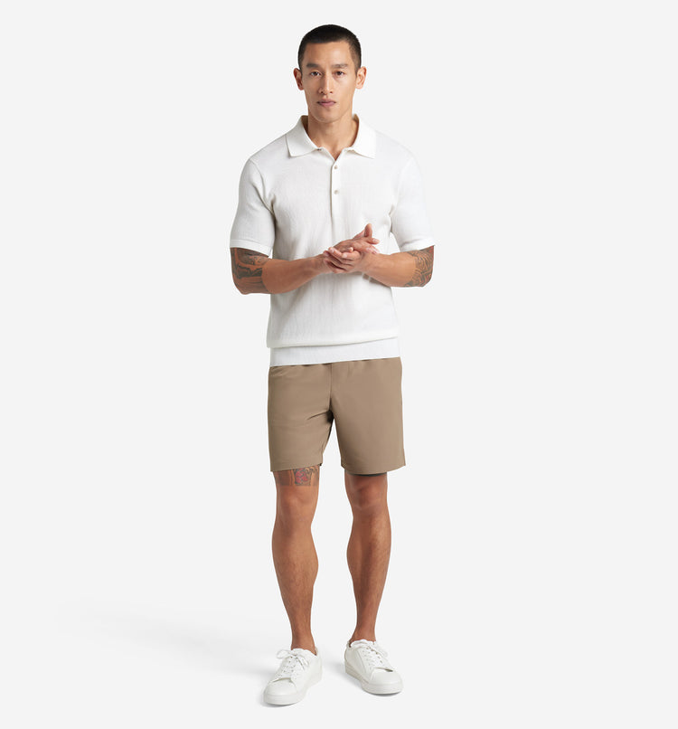 Mini Waffle Knit Polo
