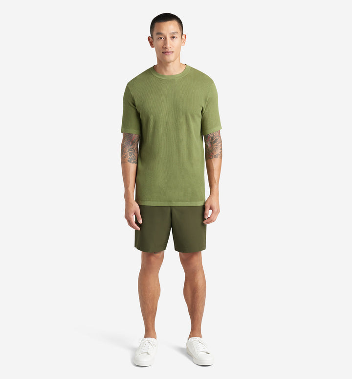 Mini Waffle Knit Crew