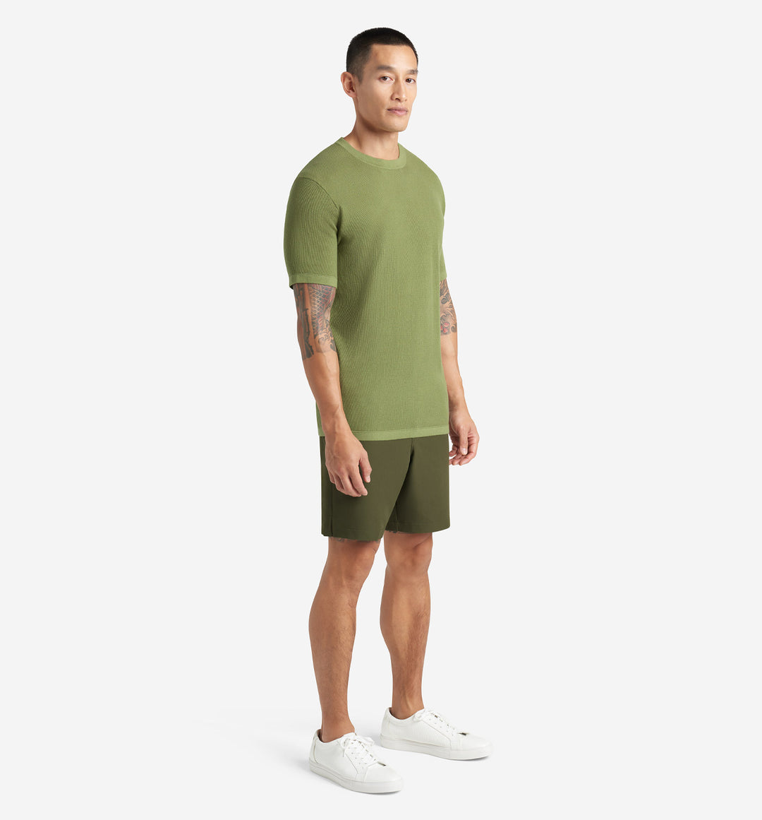 Mini Waffle Knit Crew