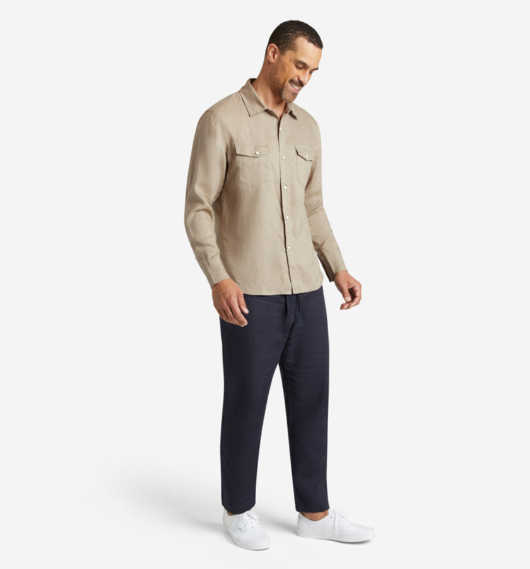 4Corner Linen Snap Shirt