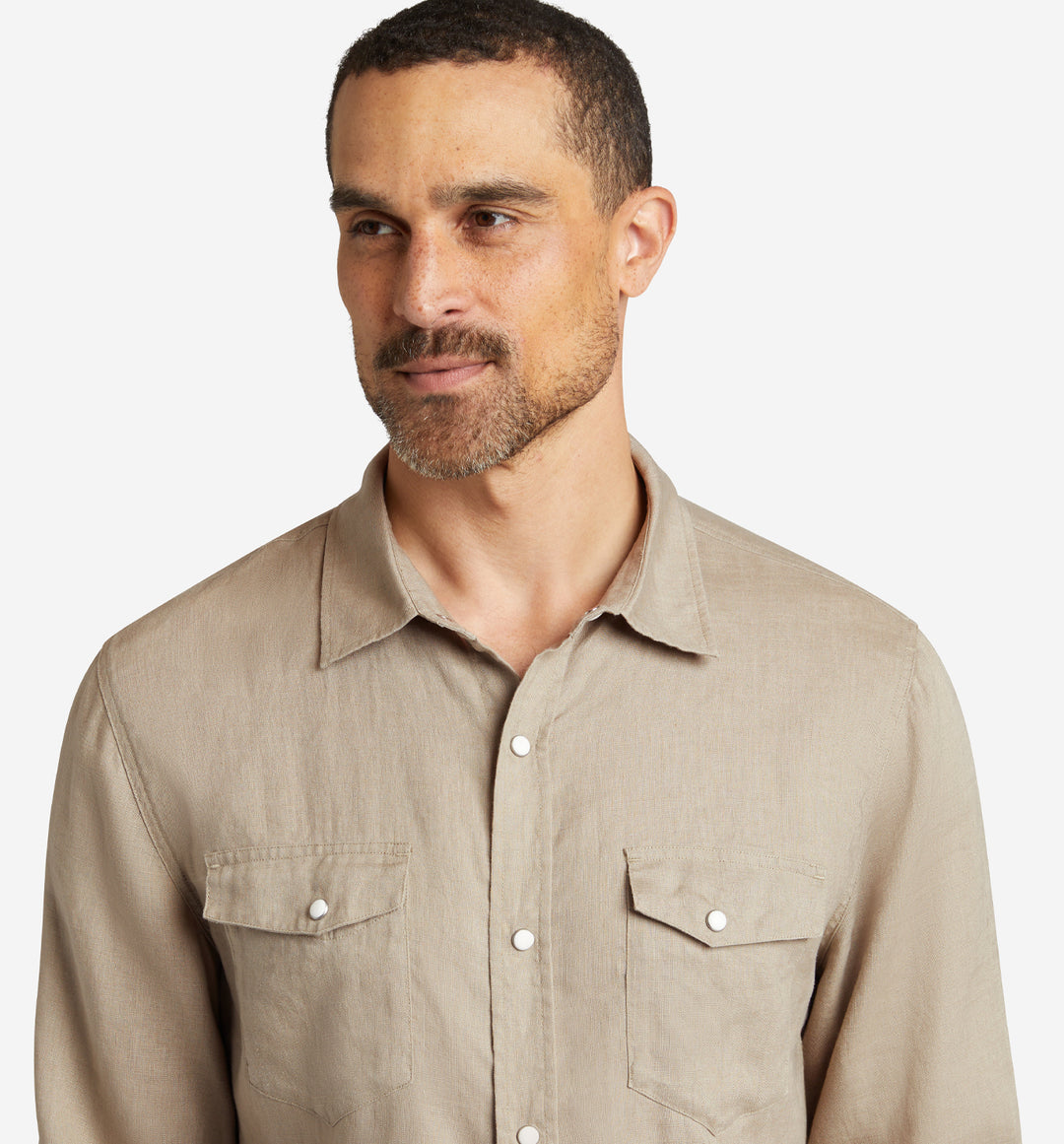 4Corner Linen Snap Shirt