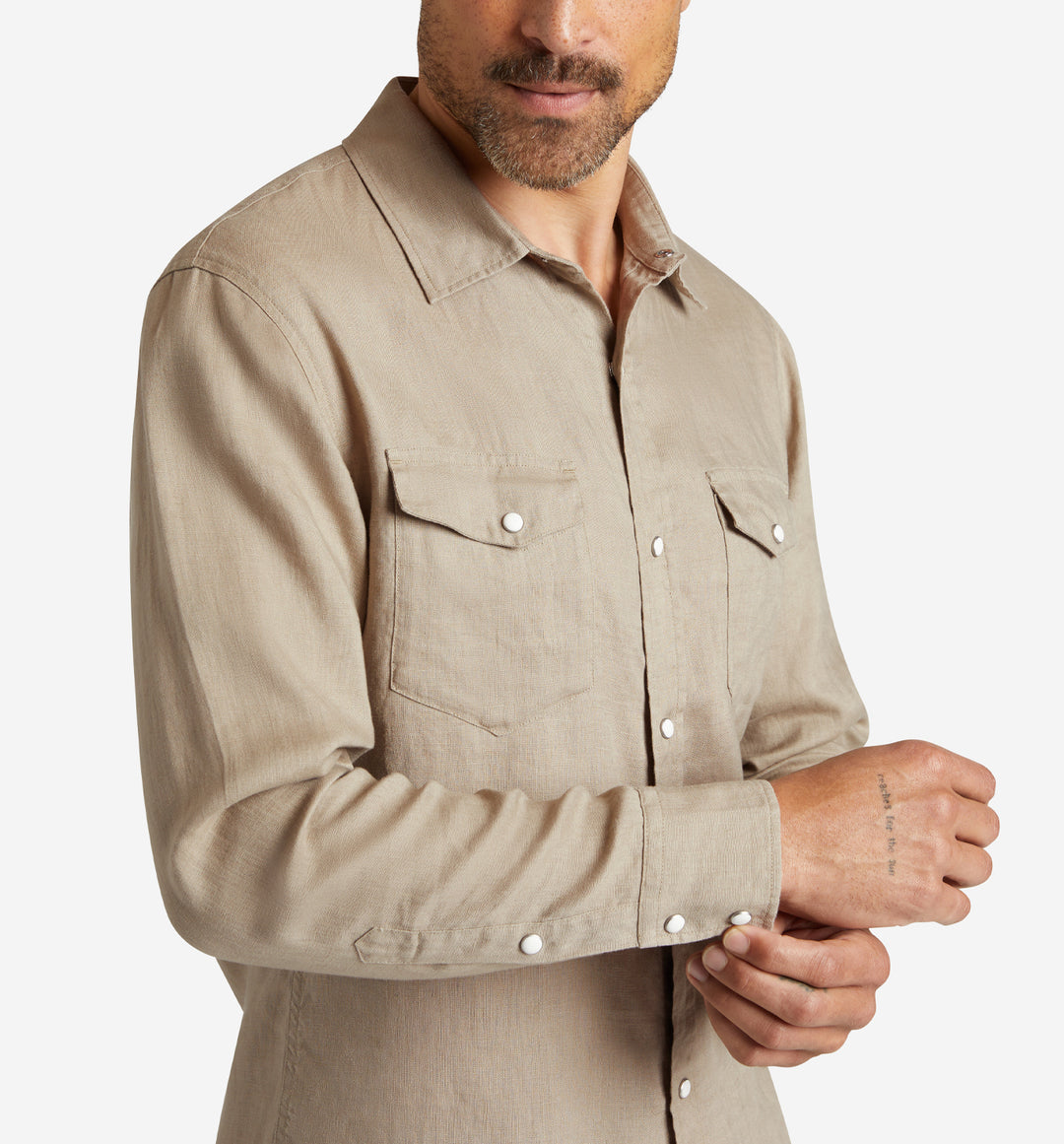 4Corner Linen Snap Shirt