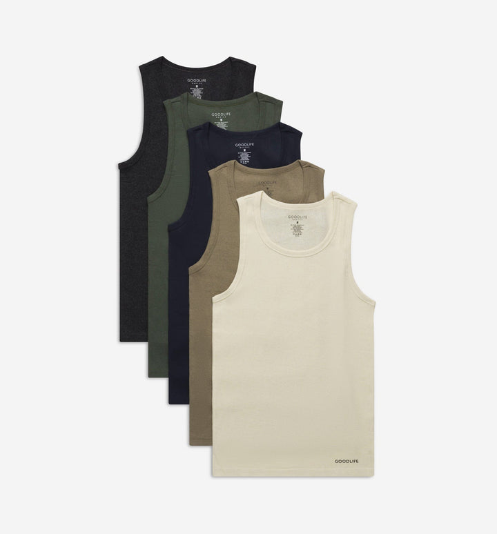 Rib Tank Undershirt (5-Pack)