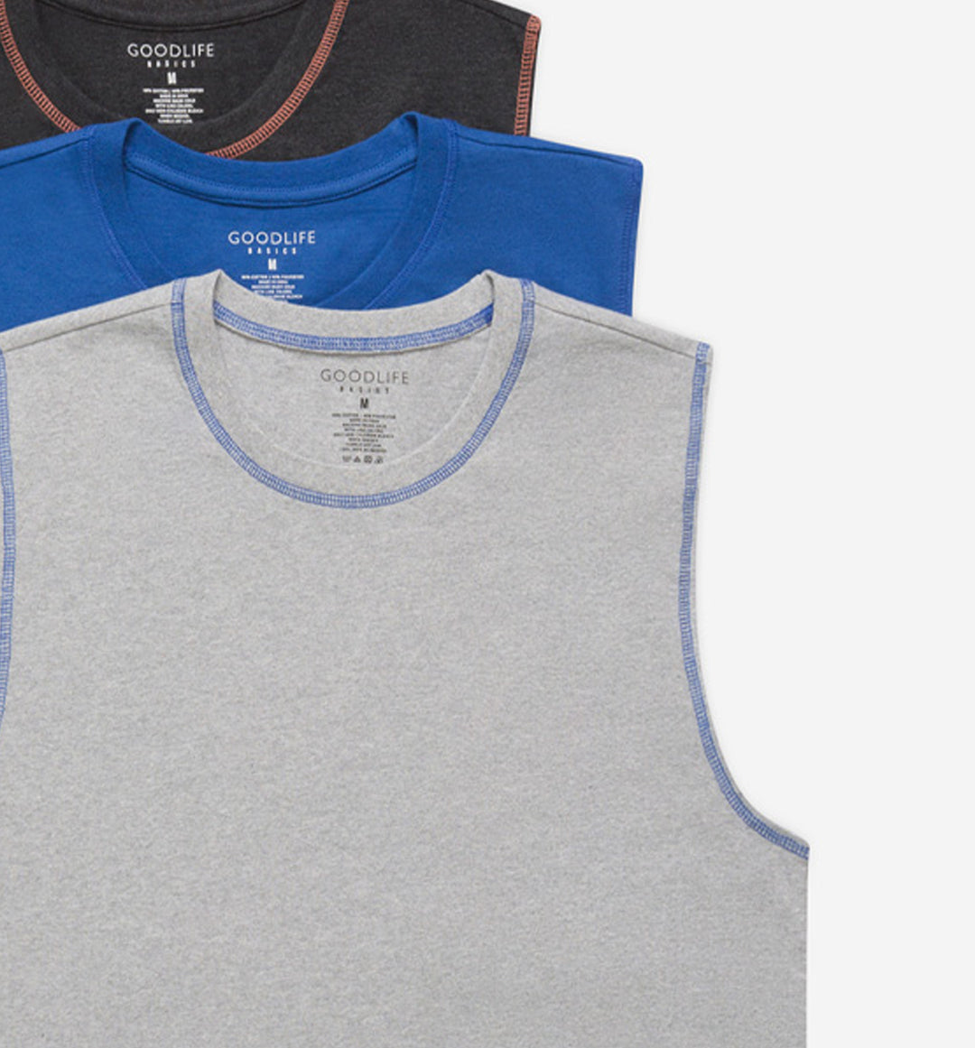 Sleeveless Tee Undershirt (5-Pack)