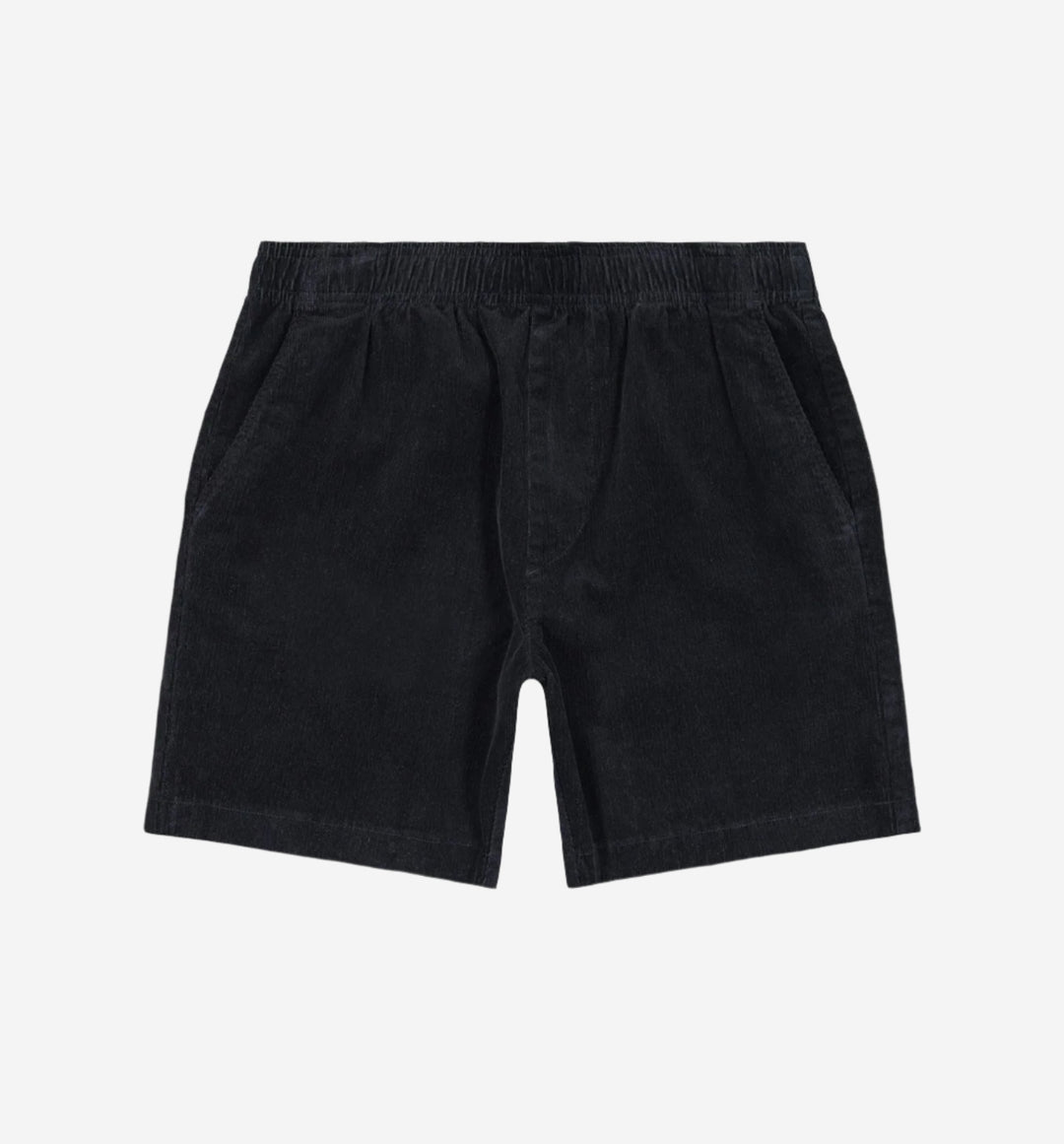 stretch corduroy short black