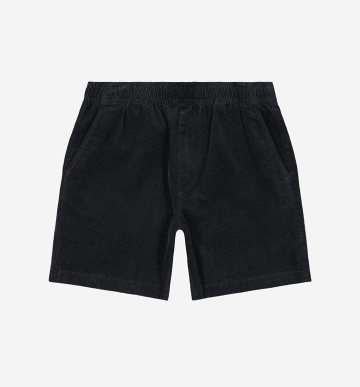 stretch corduroy short black